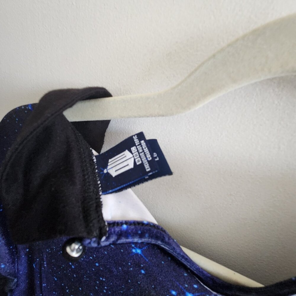 Doctor Who TARDIS Galaxy Blue Velvet Dress, GUC - Picture 3 of 4